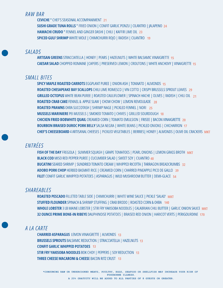 Pescado Seafood Grill & Rooftop Bar Menu - Image 2